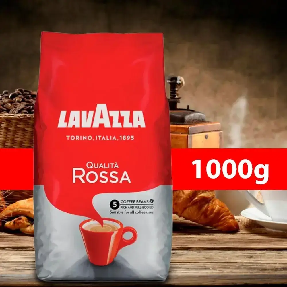 Кава в зернах Lavazza Qualita Rossa 1 кг Зернова кава в пачці арабіка робуста Лавазза - фото 3 Кава в зернах Lavazza Qualita Rossa 1 кг Зернова кава в пачці арабіка робуста Лавазза - фото 3