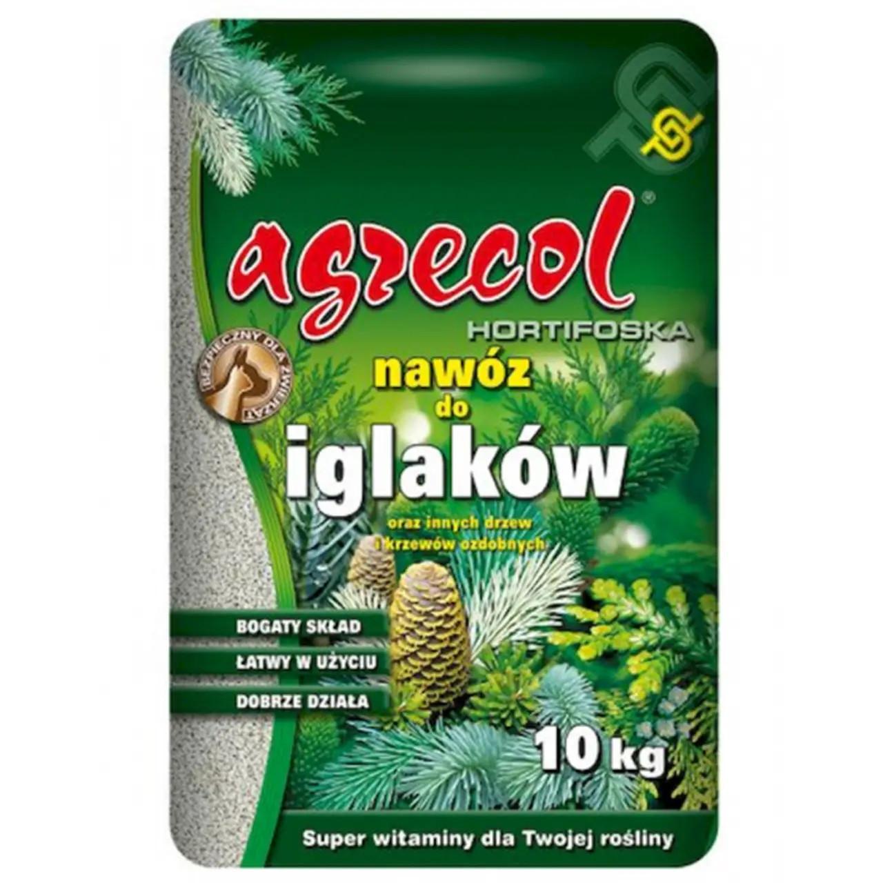 Добриво для хвойних Agrecol Hortifoska 10-6-23 10 кг