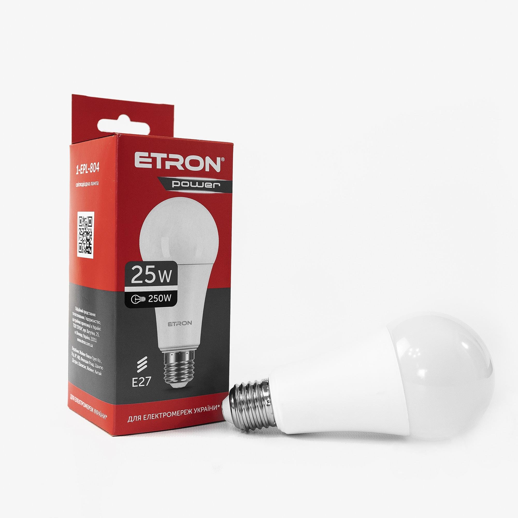 Світлодіодна лампа ETRON Power Light A67 4200K E27 25W (1-EPL-804)