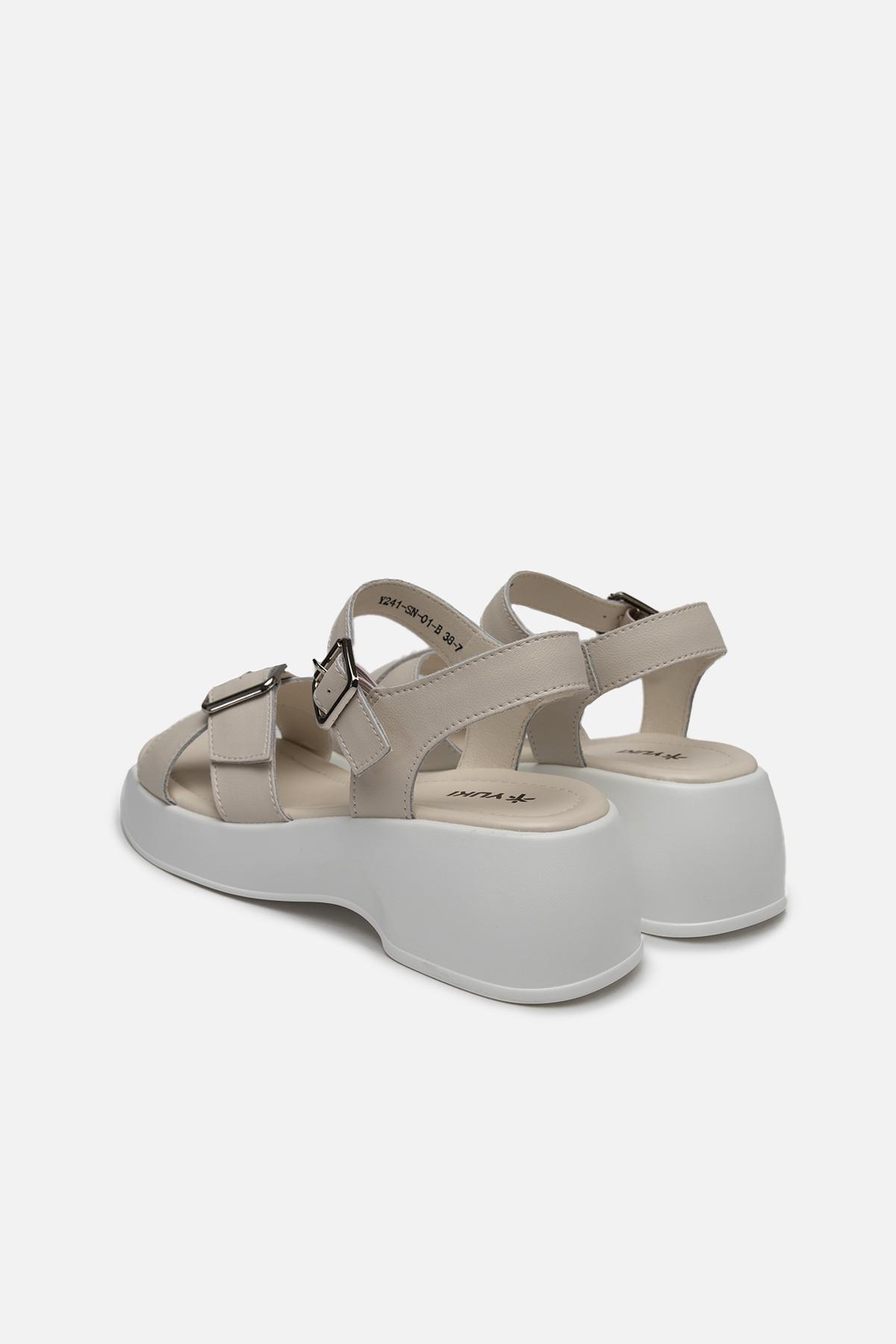 Босоножки женские на платформе ЦБ-00233341 р. 41 Молочный (SKT000941296) - фото 4 Босоножки женские на платформе ЦБ-00233341 р. 41 Молочный (SKT000941296) - фото 4