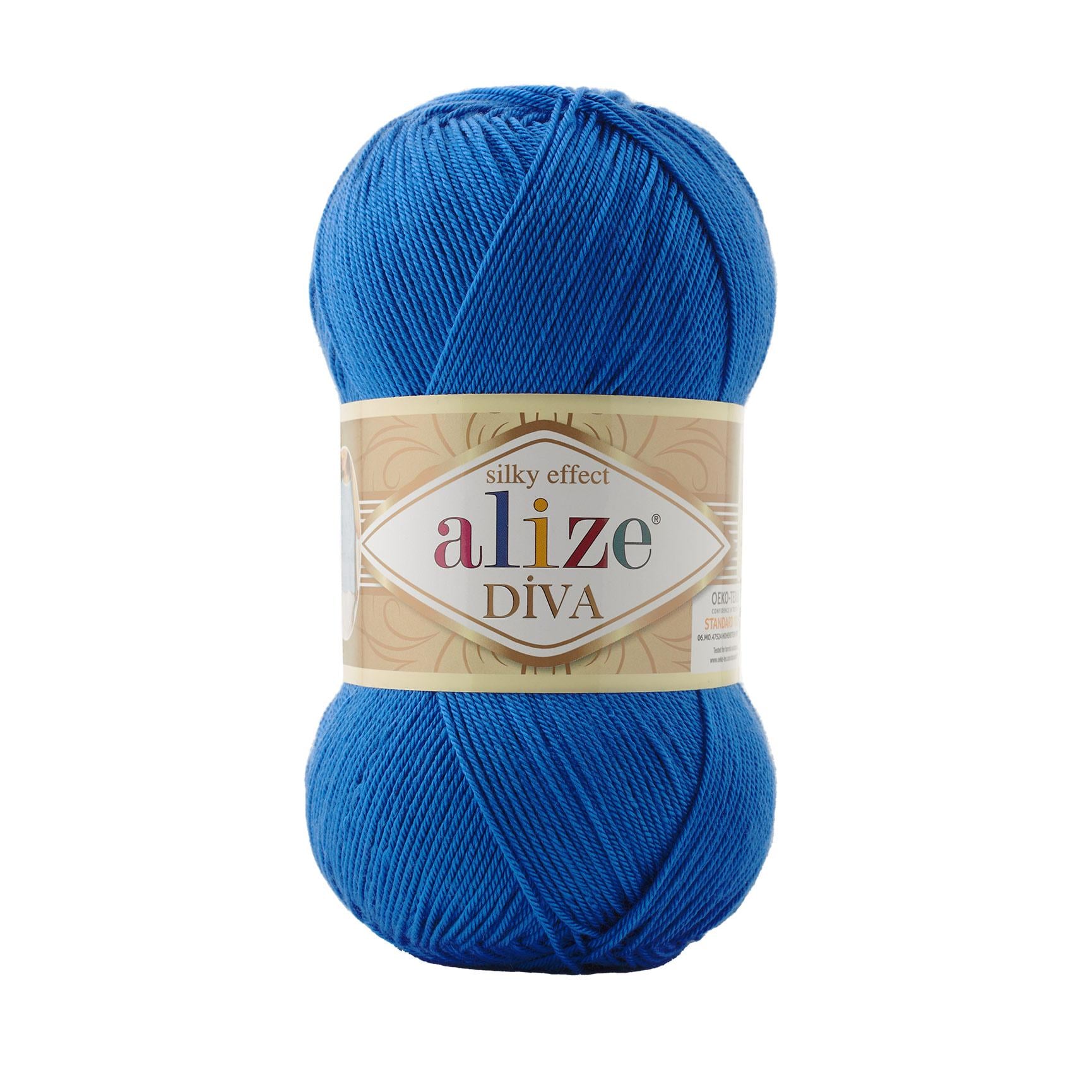 Пряжа Alize Diva 132 волошка (7477)
