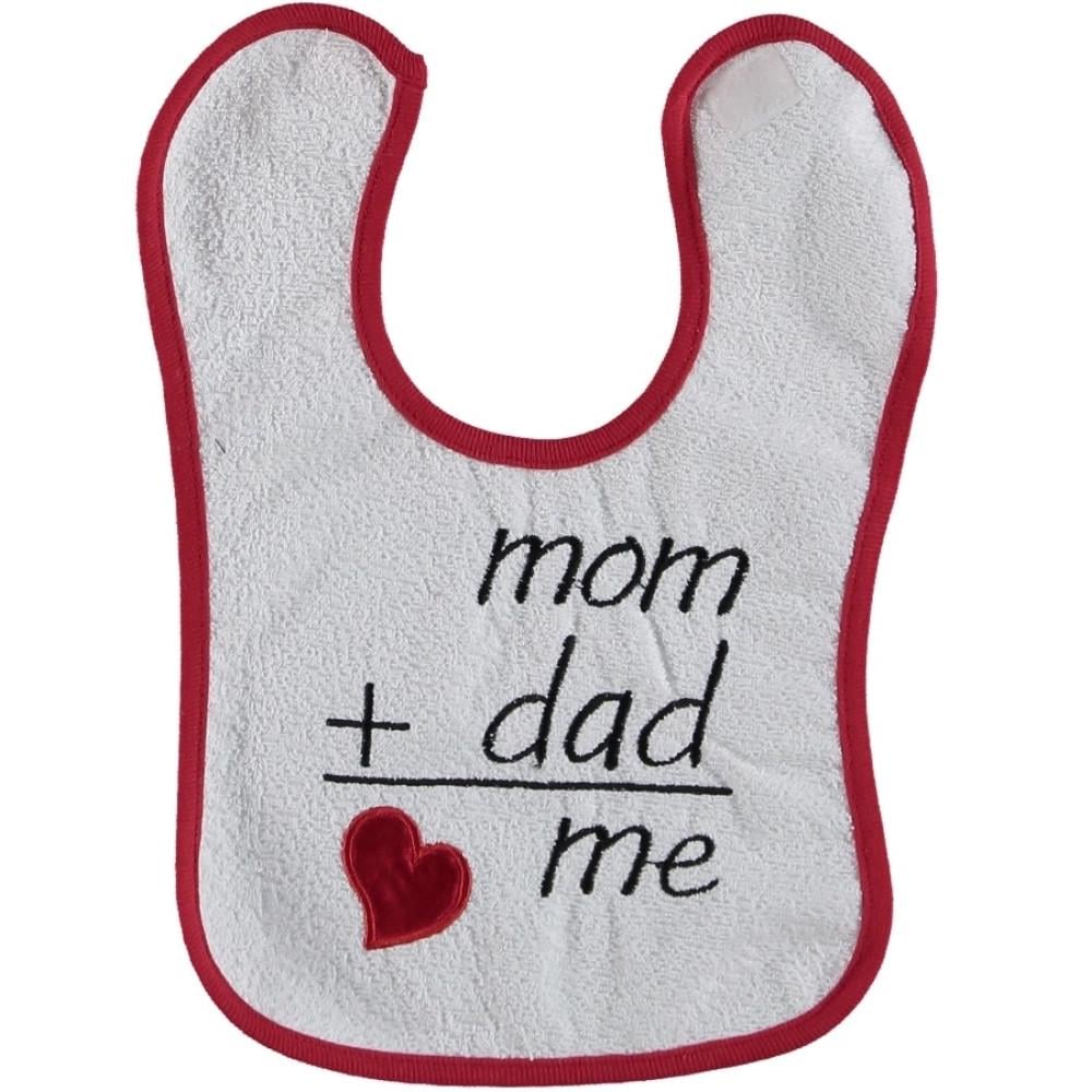 Слинявчик на липучці Babytone MOM+DAD=Love ME (268709)