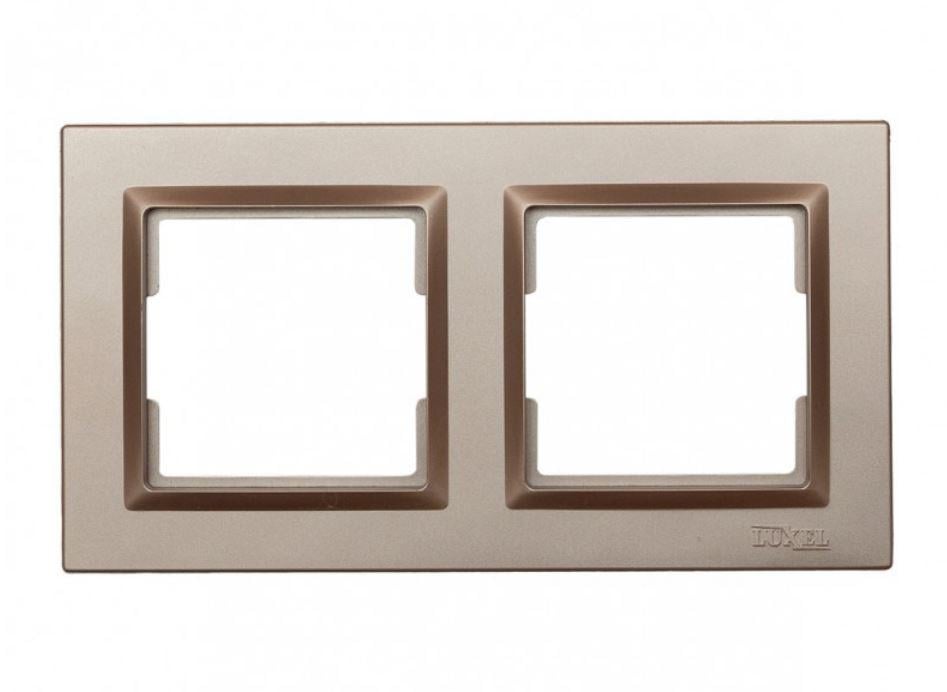 Рамка 2-я горизонтальная Luxel Jazz Терракотовый (9222)