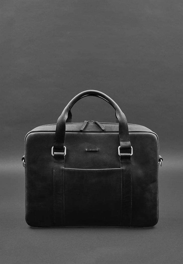 Сумка кожаная для ноутбука и документов Crazy Horse Черный (A-027948) - фото 2 Сумка кожаная для ноутбука и документов Crazy Horse Черный (A-027948) - фото 2