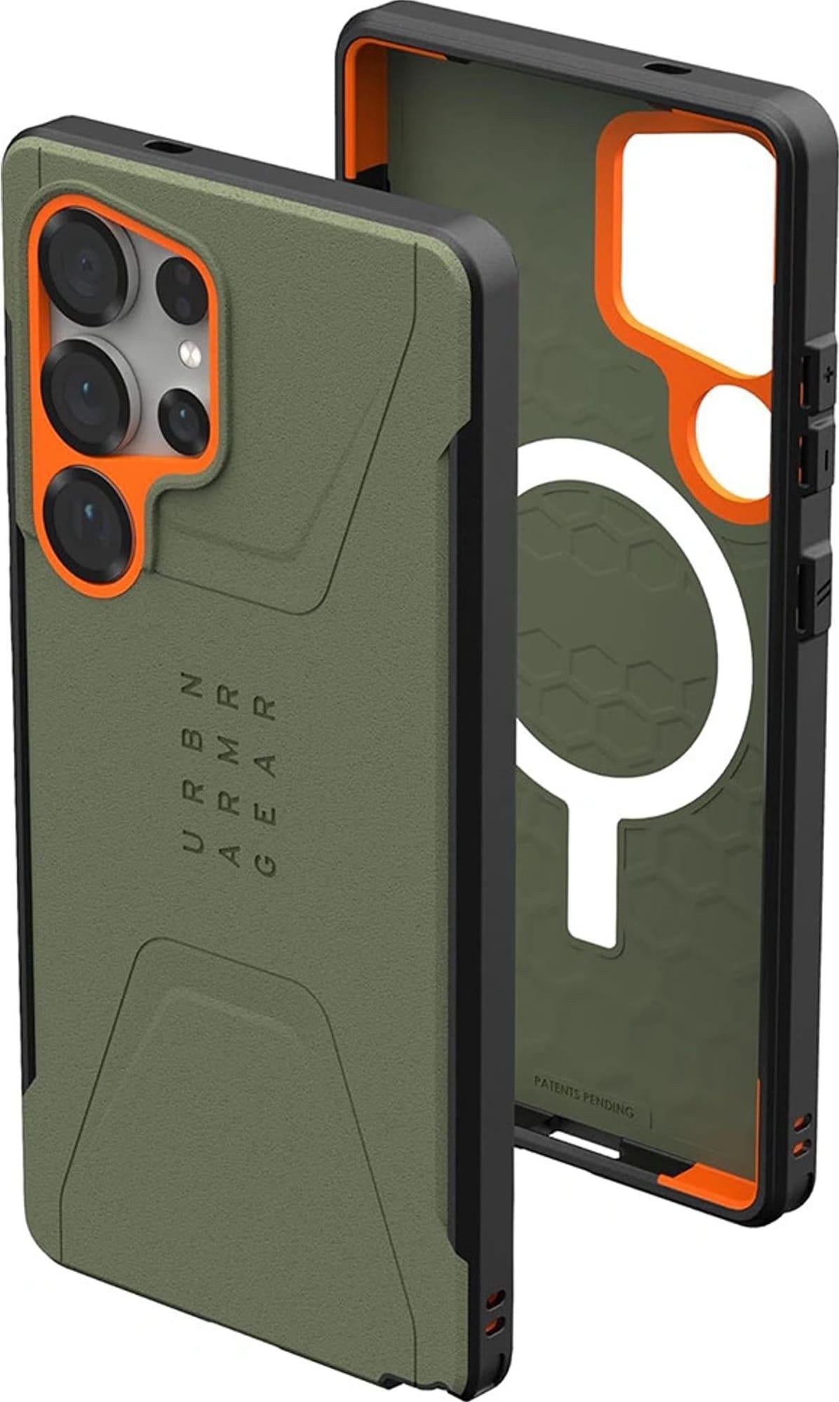 Чехол противоударный UAG Civilian Pro MagSafe Samsung Galaxy S25 Ultra S938 214473117297 Olive