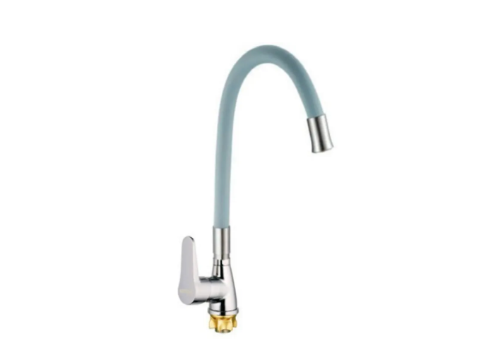 Змішувач для кухні MIXXUS SOP4-146 Reflector із силіконовим виливом Gray (MI6492)