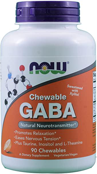 Кислота гамма-аминомасляная Now GABA 250 mg 90 таблеток