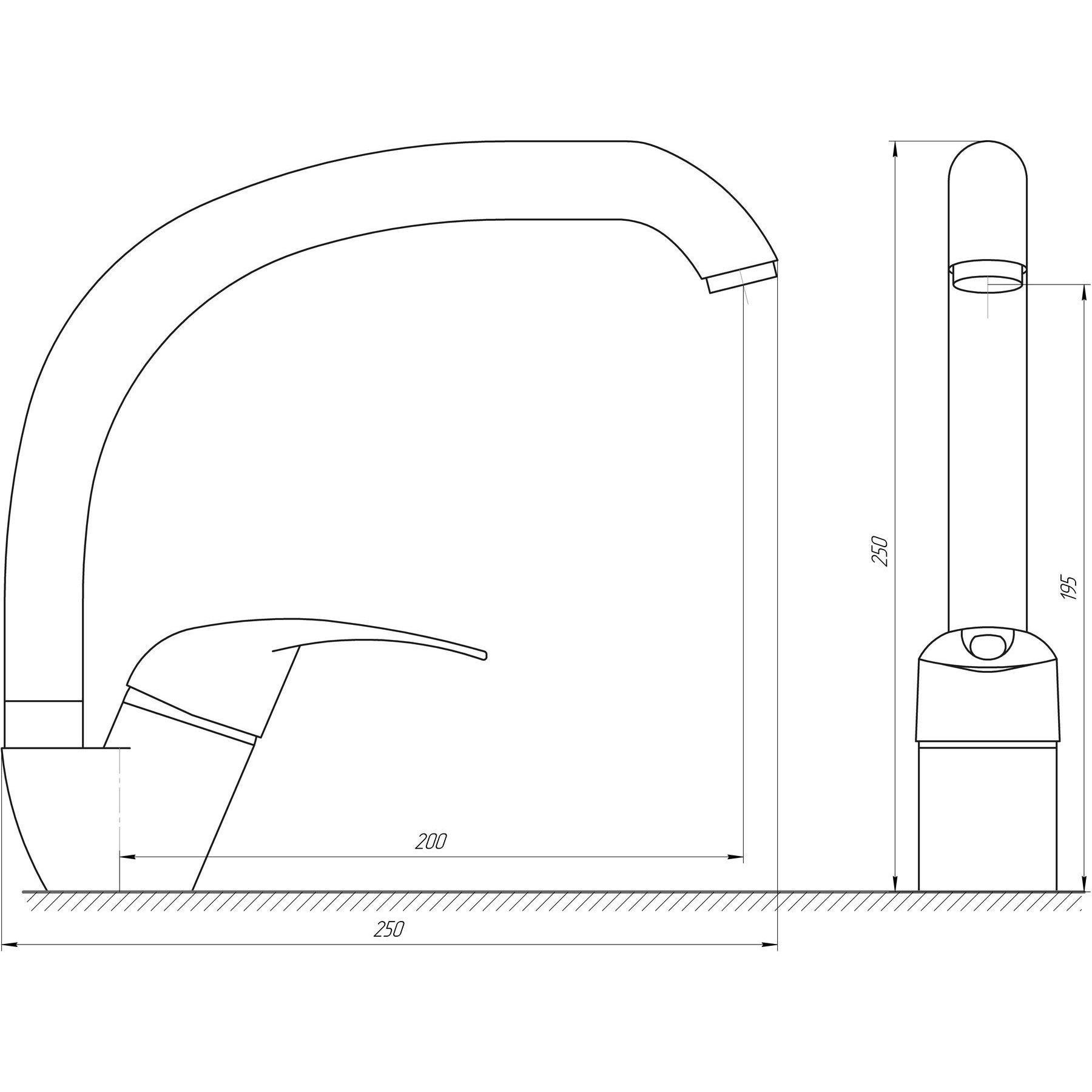 Змішувач для кухні Globus Lux Smart GLSM-0103S - фото 5