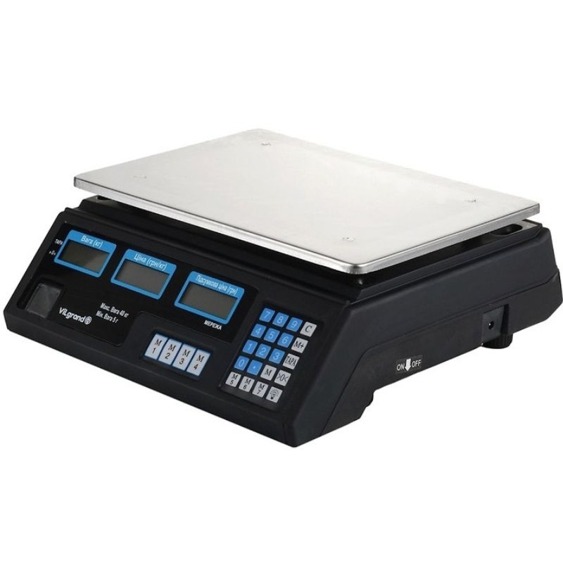 Весы торговые ViLGrand VES-6V-40 электронные 40 кг (tf7621)