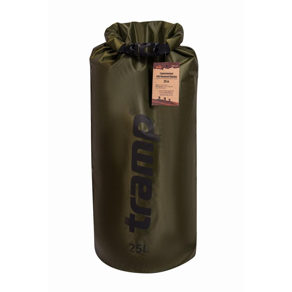 Гермомешок Tramp TRA-118-olive PVC Diamond Rip-Stop 25 л (65048)