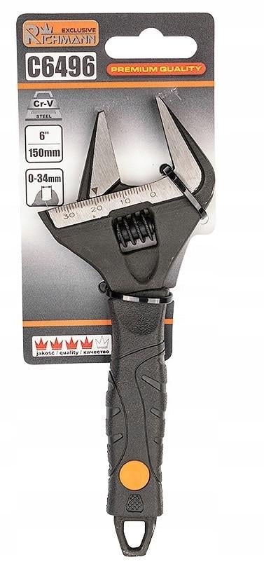 Разводной ключ с тонкими длинными губками 0-34 мм Richmann (C6496)