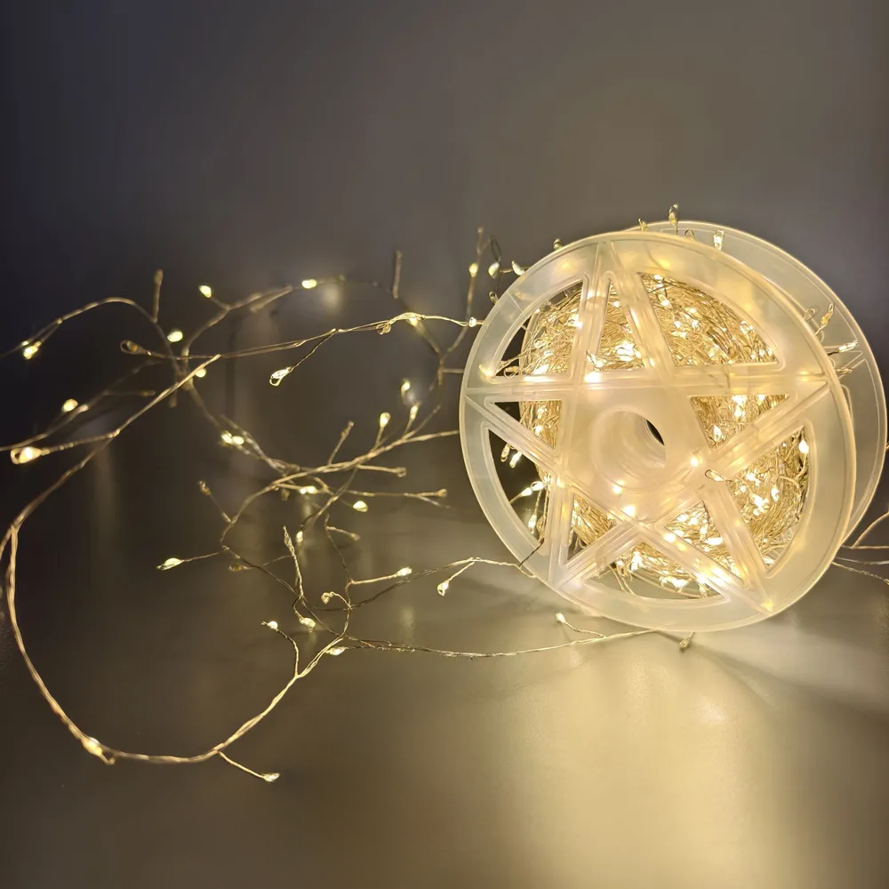 Гірлянда світлодіодна мішура Роса 50 м 1500 LED 220V 8 режимів Теплий білий - фото 11 Гірлянда світлодіодна мішура Роса 50 м 1500 LED 220V 8 режимів Теплий білий - фото 11