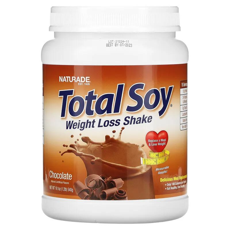 Коктейль для схуднення Naturade Total Soy Weight Loss Shake соєвий протеїн шоколадний смак 540 г (929136038)