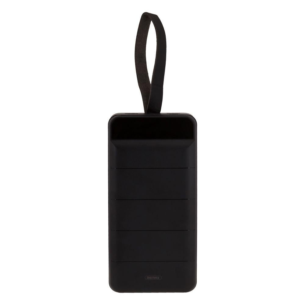 Повербанк Remax RPP-184 быстрая зарядка 40000 mAh с фонариком Чорний (30460)