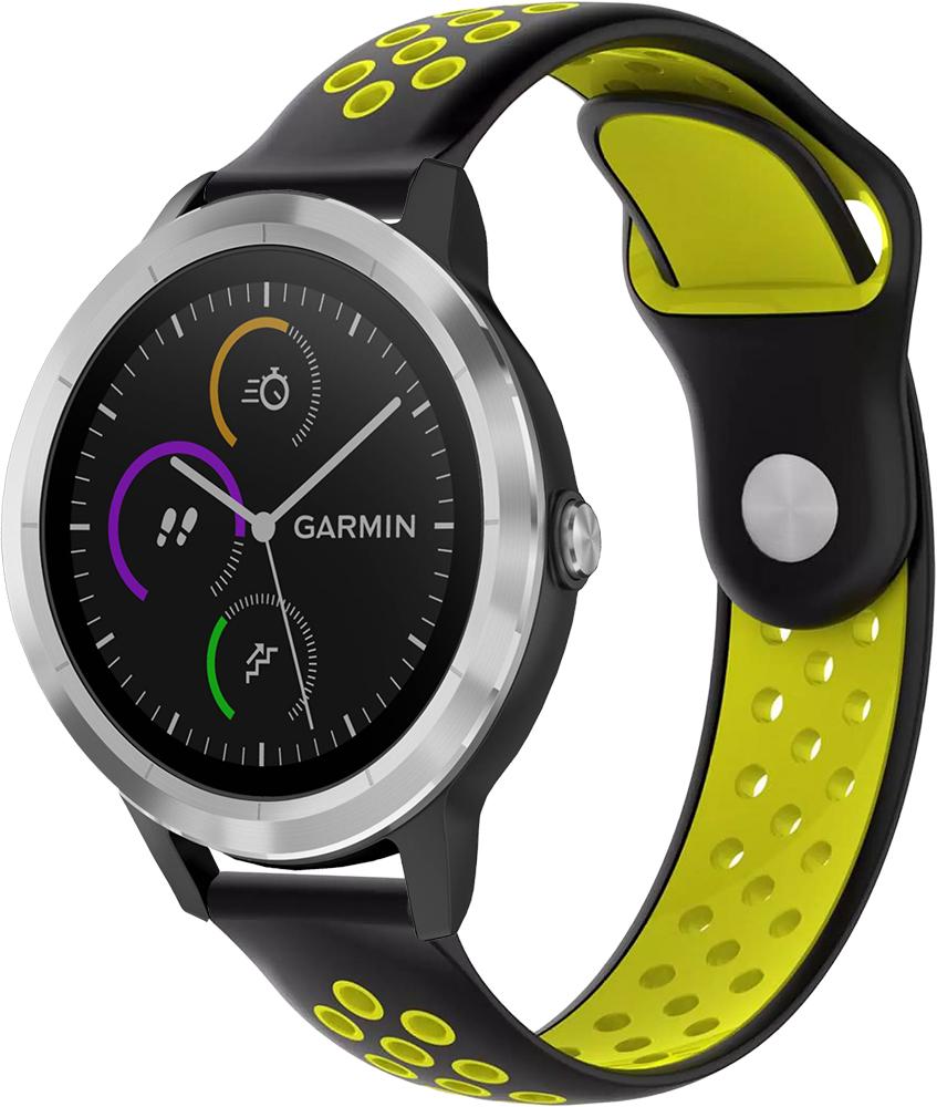 Ремешок Sport для Garmin Vivoactive 3 Black Yellow (23031-61)