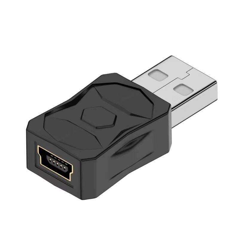 Переходник-адаптер USB Male-Mini USB Female 480Mbps 5V2A SUNROZ New Style (A48412stl)