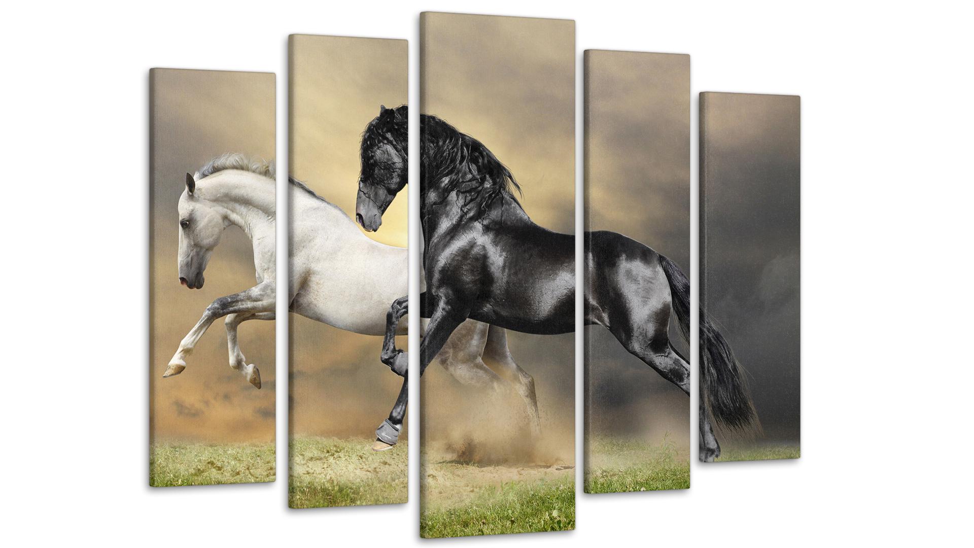 Модульная картина Лошади 80х118 см (Art-71_5)