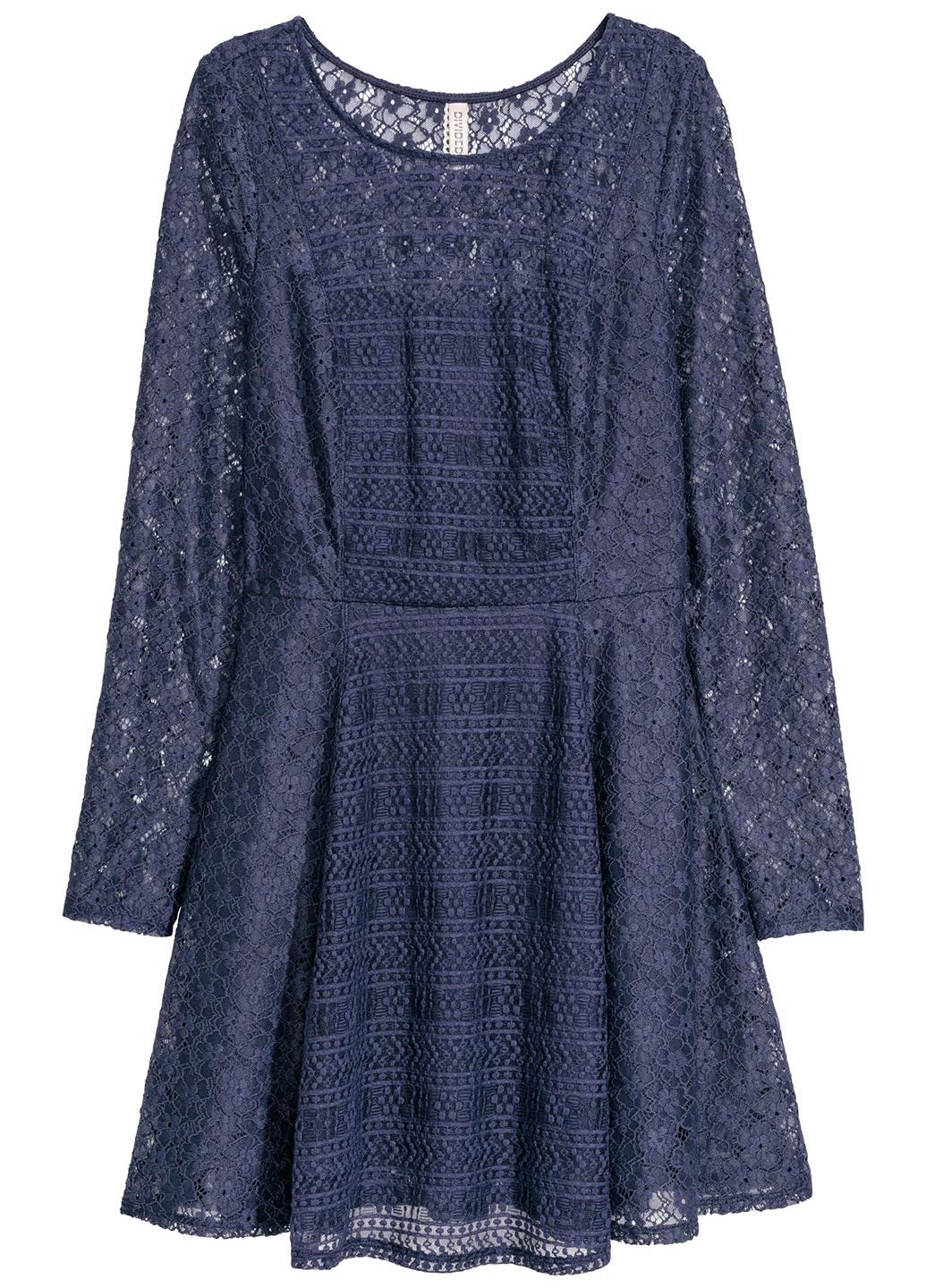 Платье H&M р. 36 Темно-синий (580055003b42)