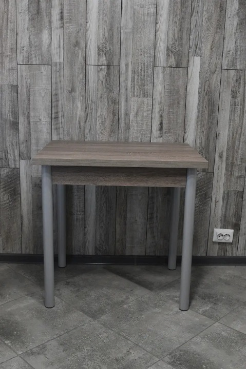 Обідній стіл Оскар розкладний 60х80/80х120х75 см Трюфель/Сірий (28374239)