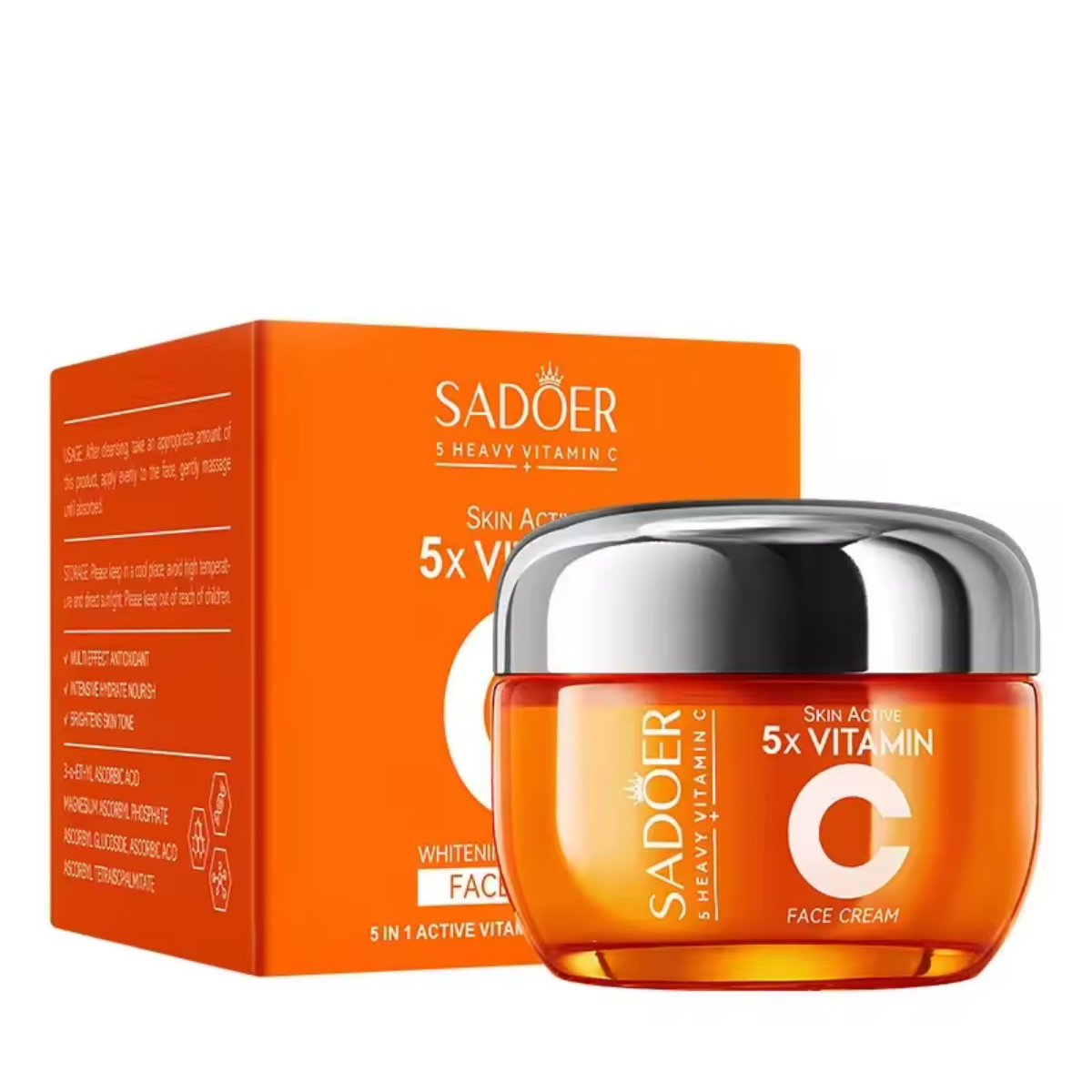 Крем для обличчя відбілювальний Sadoer 5X Vitamin C Face Cream 50 мл