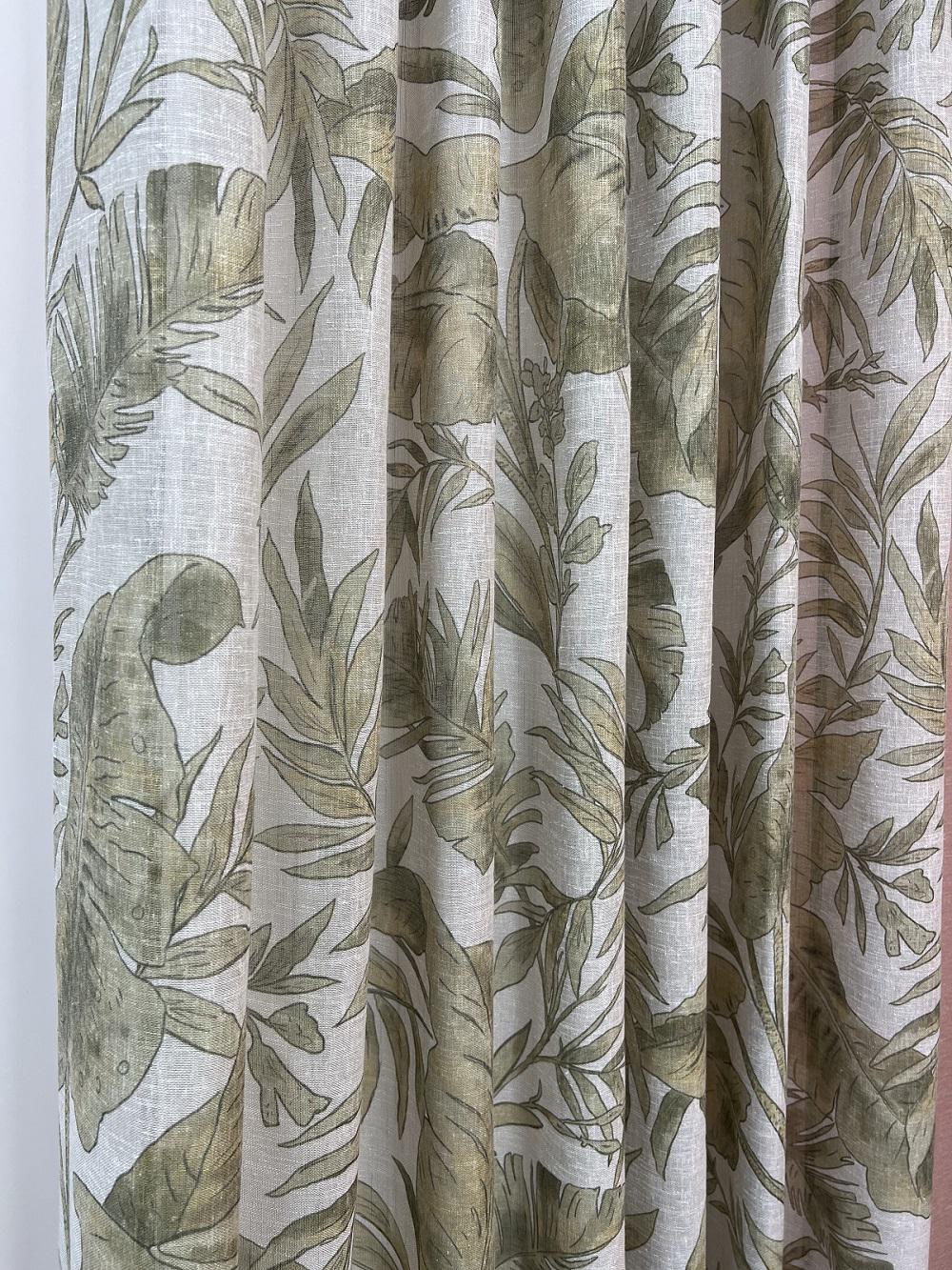 Гардини лляні 2 м 2 шт. Зелений (000101583) - фото 2 Гардини лляні 2 м 2 шт. Зелений (000101583) - фото 2