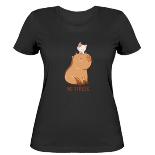 Футболка женская Капибар без стресса S (12738538-2-181646)