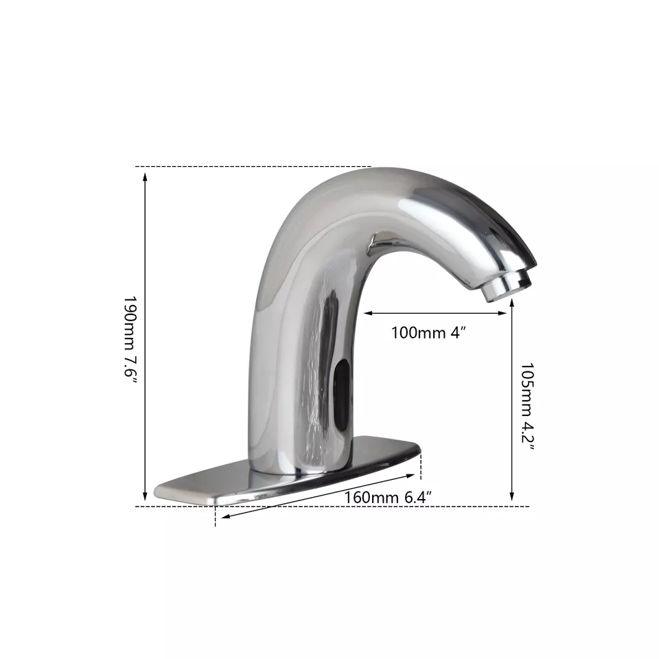 Смеситель для раковины дизайнерский сенсорный в ванную хромированный кран с сенсорным датчиком - фото 4