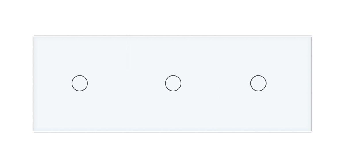 Выключатель Livolo ZigBee умный сенсорный 3 сенсоров 1-1-1 Белый (VL-C701Z/C701Z/C701Z-11)