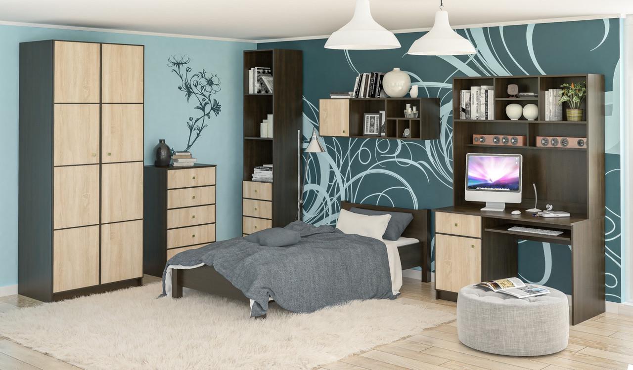 Комод Мебель-Сервіс 5Ш Fantasy 60х46,7х101,3 см Венге темний/Дуб самоа (3670417) - фото 2 Комод Мебель-Сервіс 5Ш Fantasy 60х46,7х101,3 см Венге темний/Дуб самоа (3670417) - фото 2