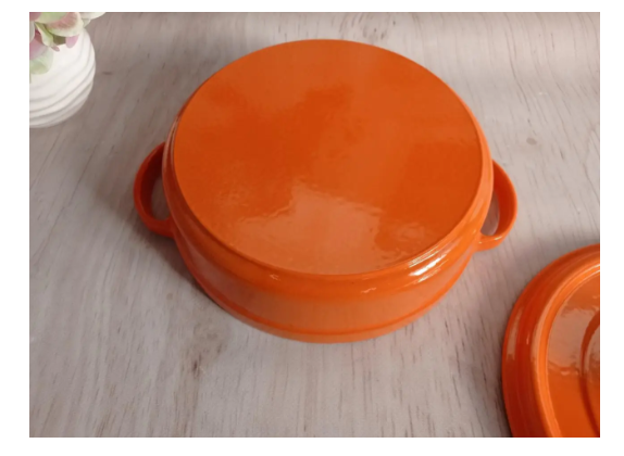 Каструля-сотейник OMS чавунна з кришкою для газу і індукцїі 4 л Помаранчевий (3365-4) - фото 4 Каструля-сотейник OMS чавунна з кришкою для газу і індукцїі 4 л Помаранчевий (3365-4) - фото 4