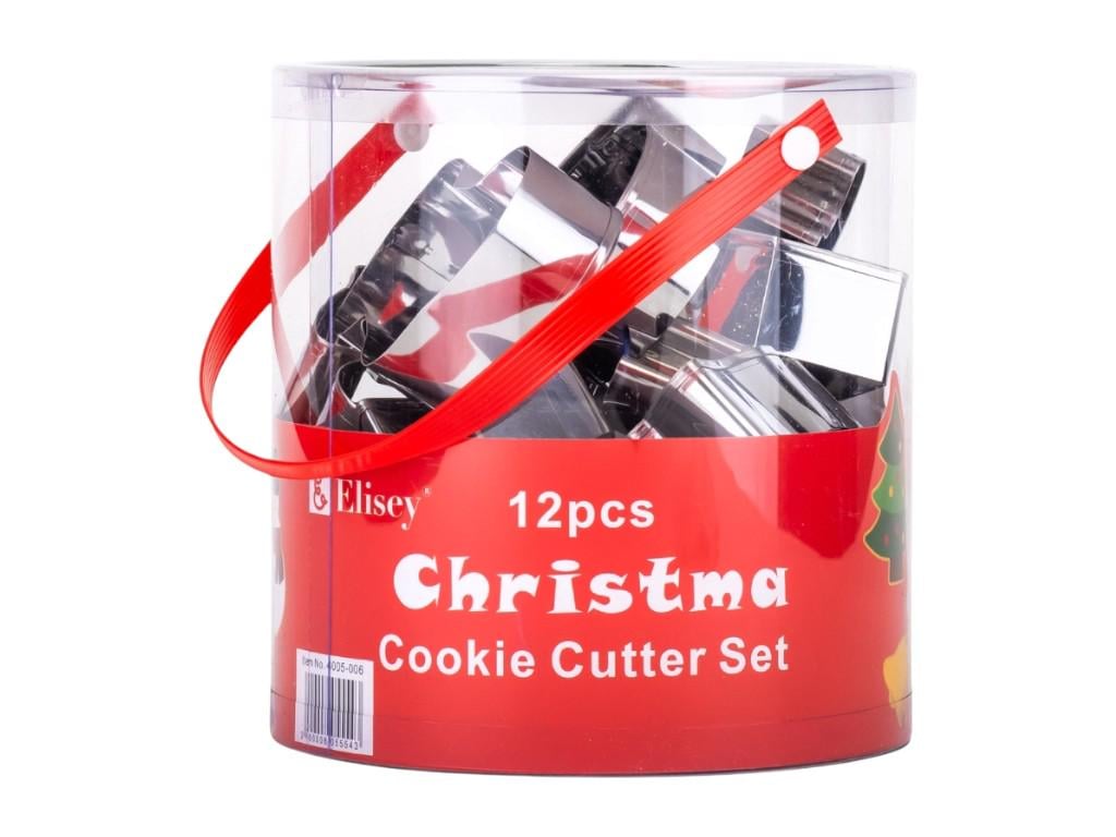 Набор формочек для рождественского печенья из нержавеющей стали из 12 шт. (150-81-4005-006)