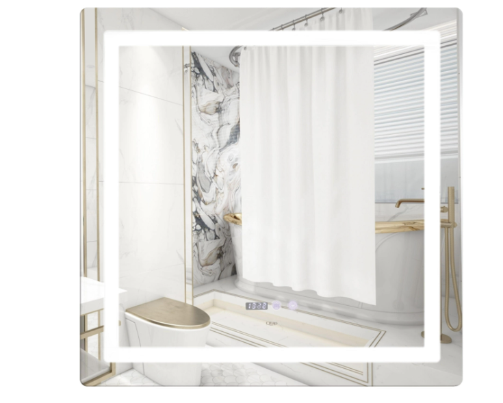 Зеркало Qtap Mideya с LED-подсветкой Touch 800x800 мм (QT2078NCF8080W)