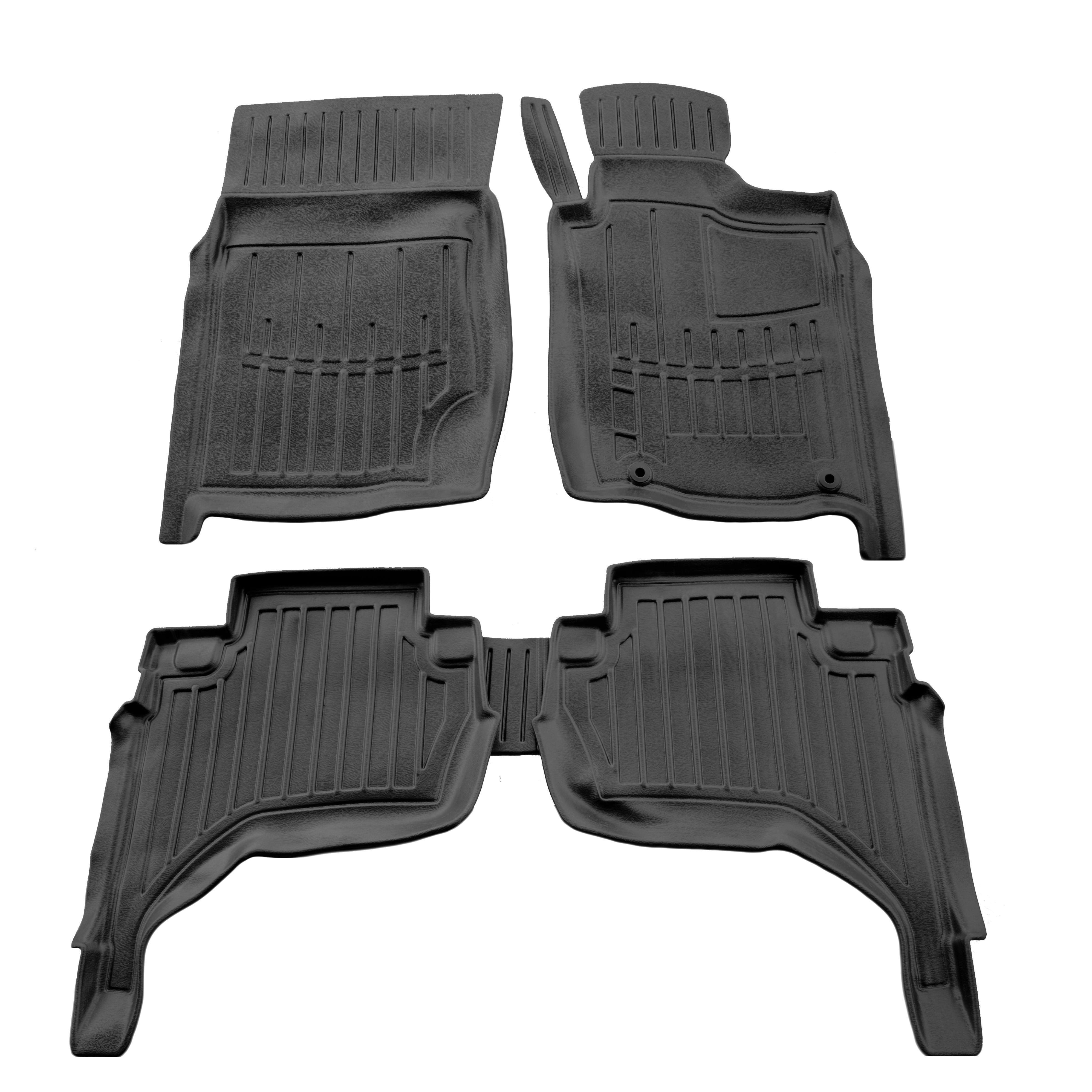 Коврики Stingray 3D для Mitsubishi L200 2006-2015 рр. полиуретан 5 шт. Черный (158337)