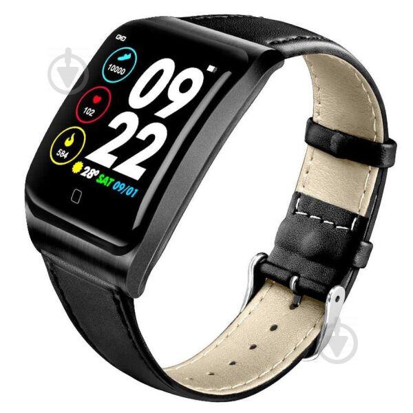 Фітнес браслет Smart Band ST E58 Тонометр + ЕКГ + ППГ Чорний (SBE58TEB) - фото 4