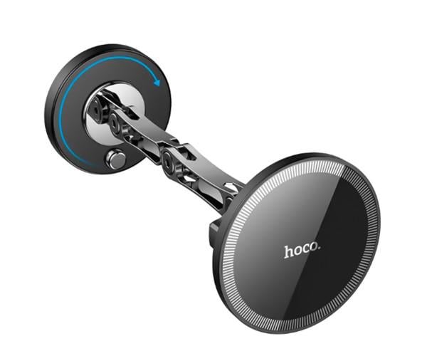 Держатель автомобильный Hoco H50 Magnetic Ring на панель приборов Silver - фото 3