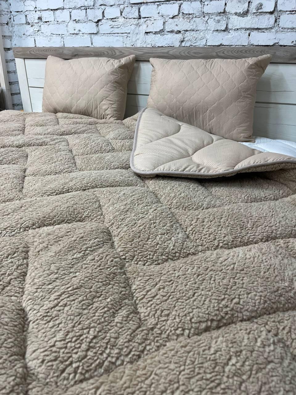 Одеяло меховое полуторное 155х210 см Бежевый (22936468) - фото 7 Одеяло меховое полуторное 155х210 см Бежевый (22936468) - фото 7