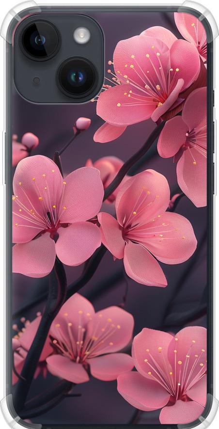Чехол на iPhone 14 Пурпурная сакура (6075sp-2648-42517)