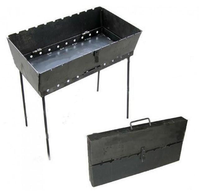 Мангал-валіза 3 мм на 12 шампурів (AWN-00145) - фото 2 Мангал-валіза 3 мм на 12 шампурів (AWN-00145) - фото 2