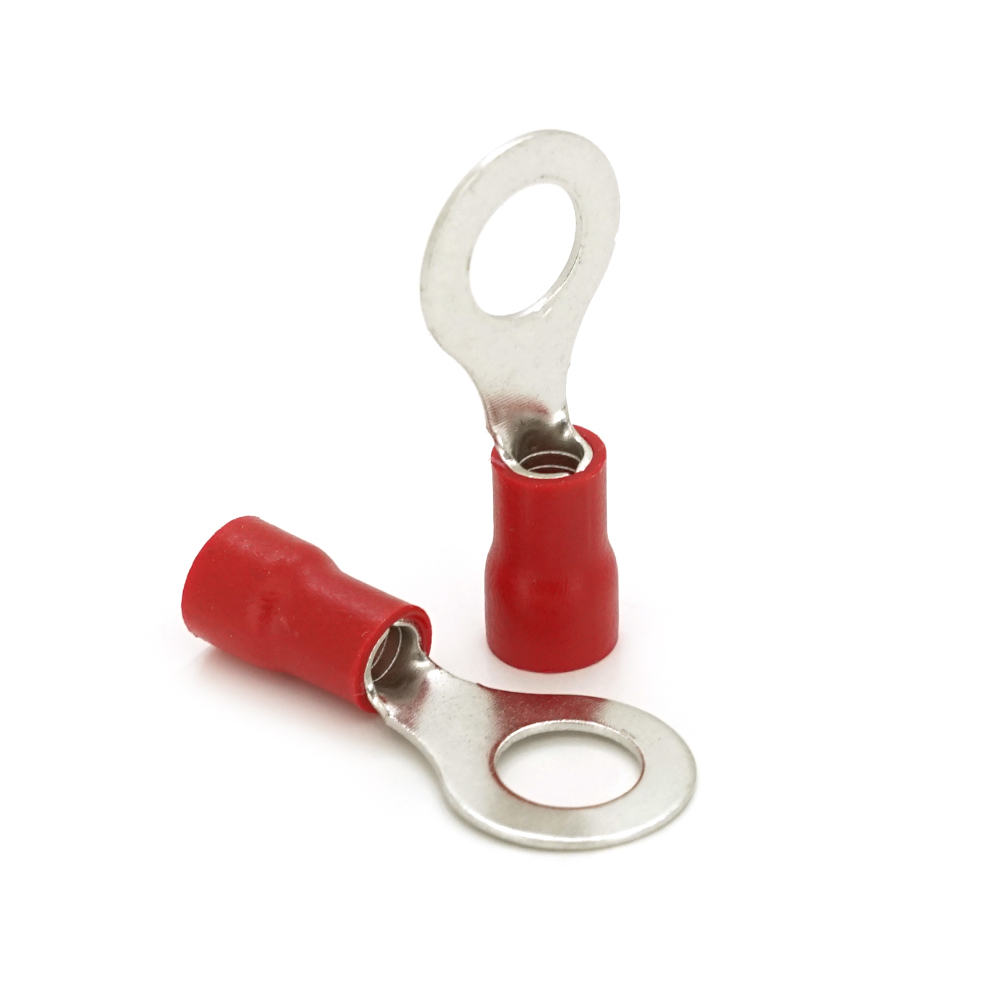 Клемма VOLTRONIC тип О RV5,5-8 латунная изолированная 4,0-6,0 мм 100 шт. (10991)