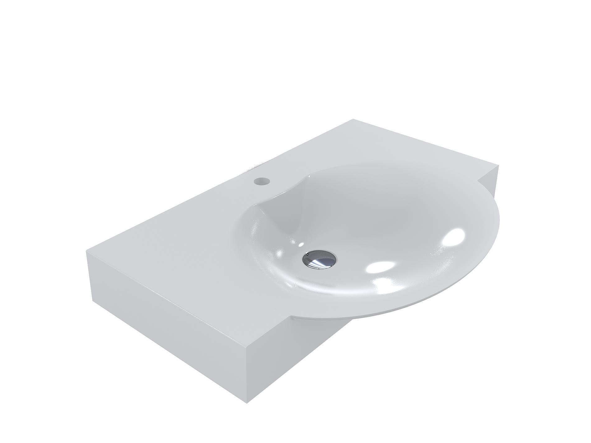 Умывальник для ванной комнаты Fancy Marble Carme 800 (3408101)