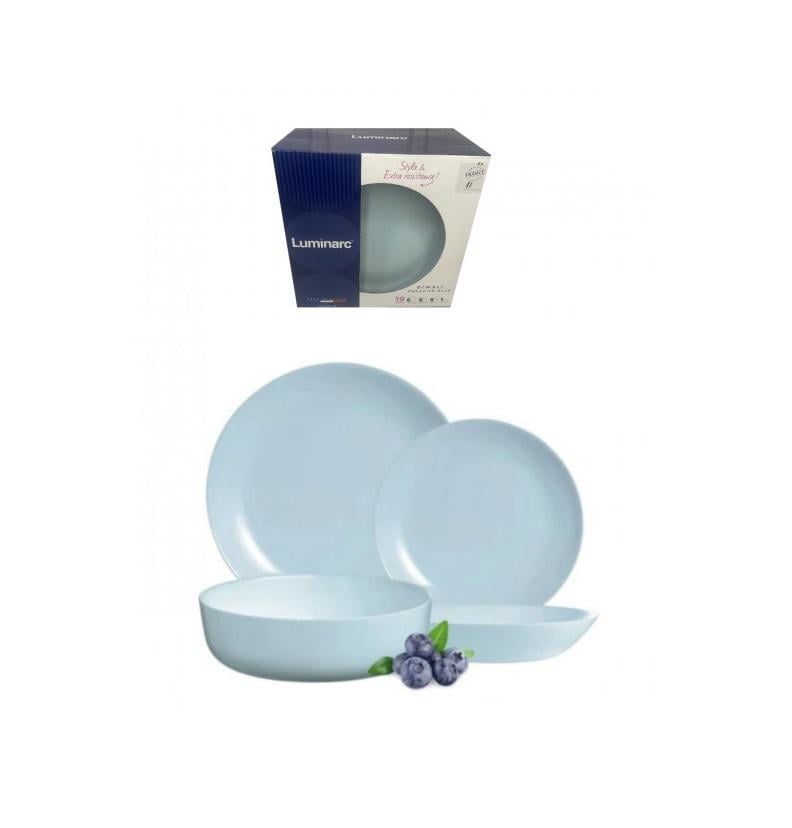 Столовий сервіз Luminarc Diwali Paradise Blue 19 пр. Блакитний (afcf680a)