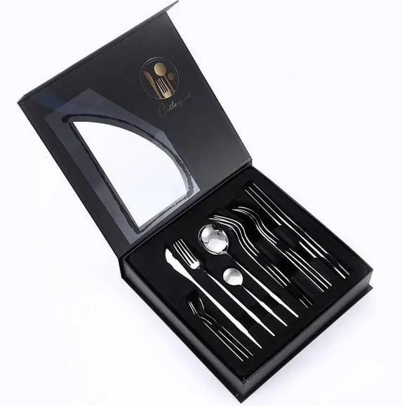 Набор столовых приборов CQ из нержавеющей стали 16 предметов (1847083110) Набор столовых приборов CQ из нержавеющей стали 16 предметов (1847083110)