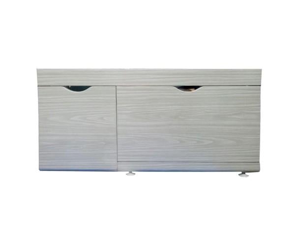 Пластиковый экран Креатив 5.0 Скандинавское дерево 140 см с выдвижным ящиком (1389)