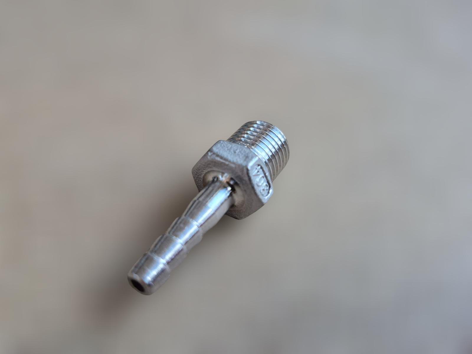 Штуцер шланговий різьбовий DN8 AISI304 BSPP Class-150 ялинка/шестигранник н/ж сталь 6 мм 1/4" (29203321) - фото 7 Штуцер шланговий різьбовий DN8 AISI304 BSPP Class-150 ялинка/шестигранник н/ж сталь 6 мм 1/4" (29203321) - фото 7