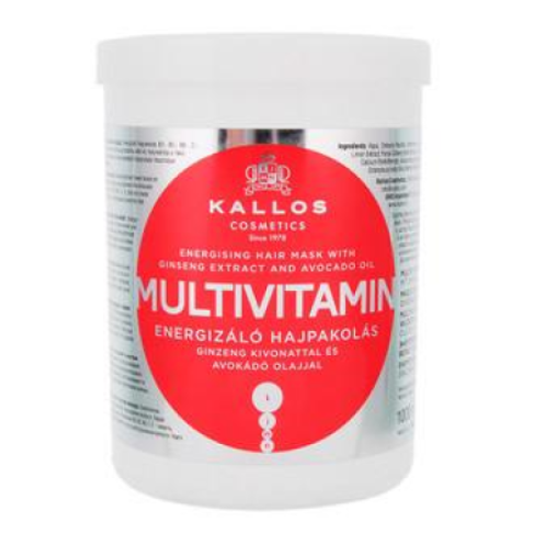 Маска для волос Kallos Cosmetics Energising Hair Multivitamin с экстрактом женьшеня/маслом авокадо 1 л