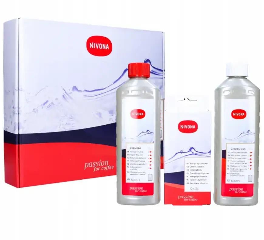 Набор для чистки кофемашины Nivona Clean3Box жидкость NIRK703/жидкость NICC705/таблетки NIRT700 (Ar1000128)