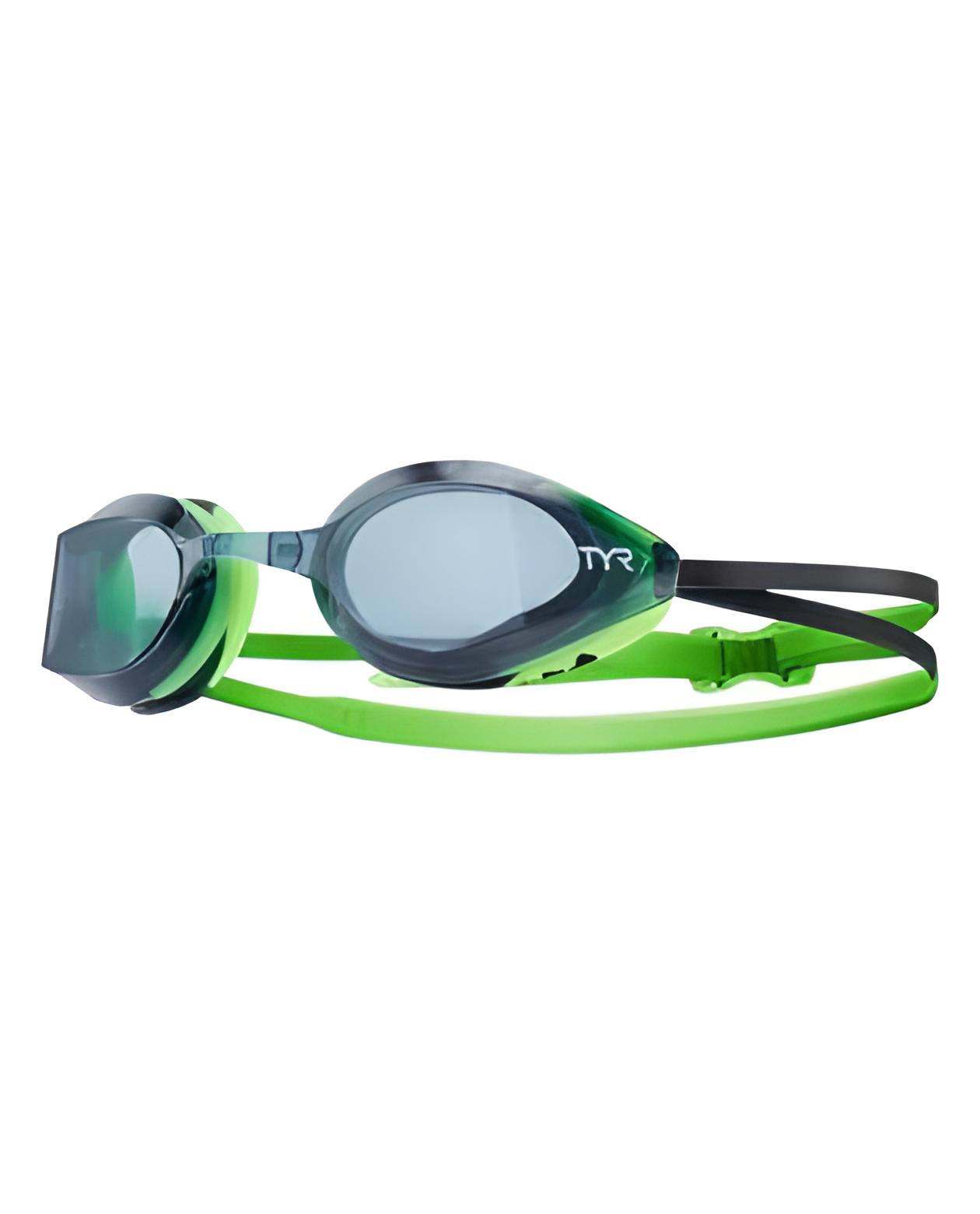 Очки TYR Edge-X Racing Black/Green Onesize