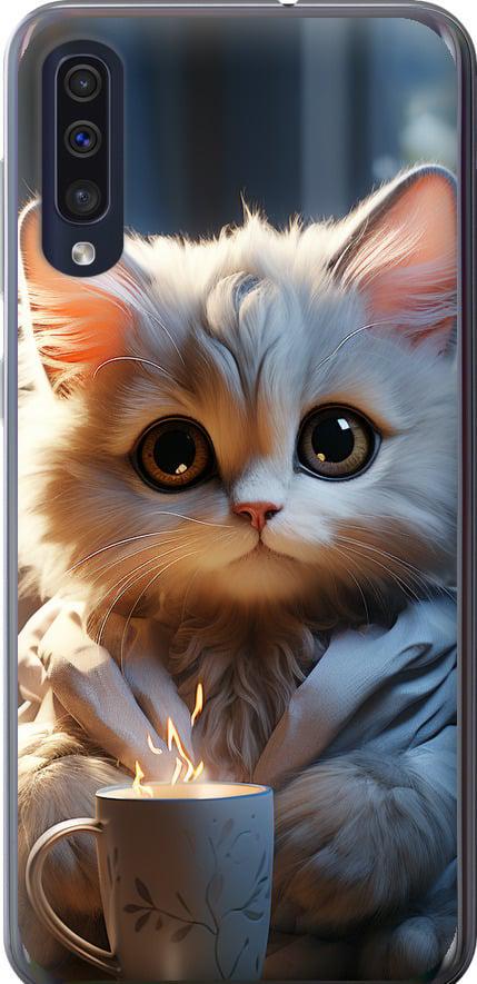 Чехол на Samsung Galaxy A50 2019 A505F White cat (5646u-1668-42517)