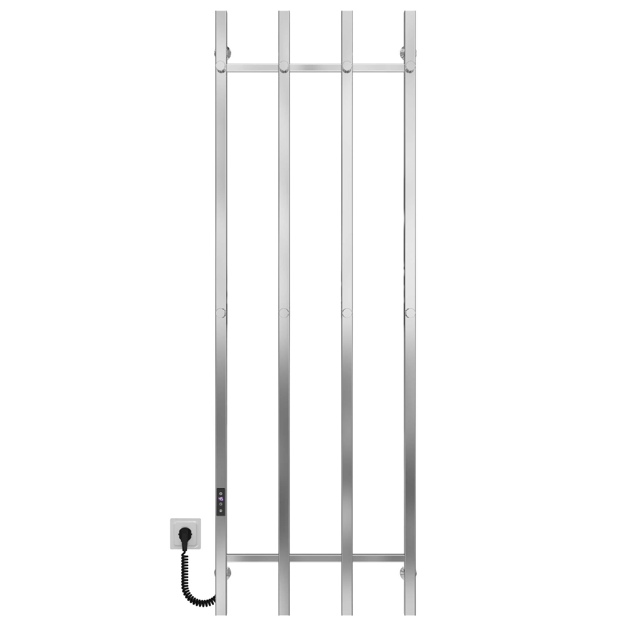 Полотенцесушитель электрический Deffi Split П4 JD04 нержавеющая сталь 500х1600 мм Хром (A.SP.160.50.4.ECL2)