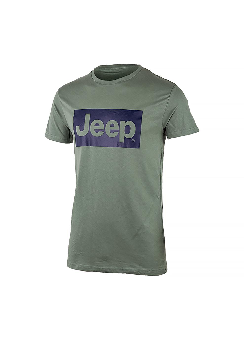 Футболка мужская JEEP T-SHIRT Contours J22W L Хаки (O102581-E853 L)